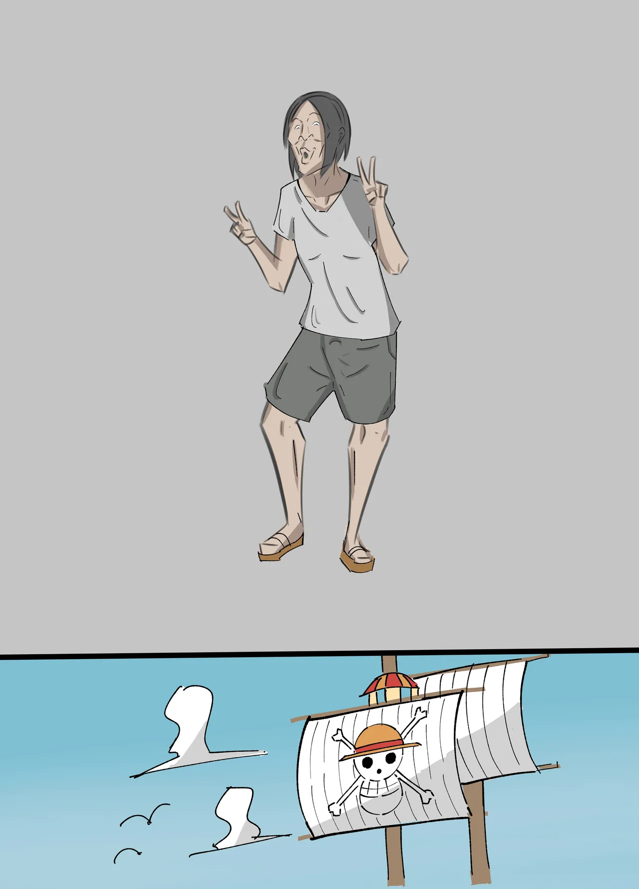 ワンピ×無敵キモ男① page 35 featuring nami one piece parody - big breasts dark skin hentai manga - read online free