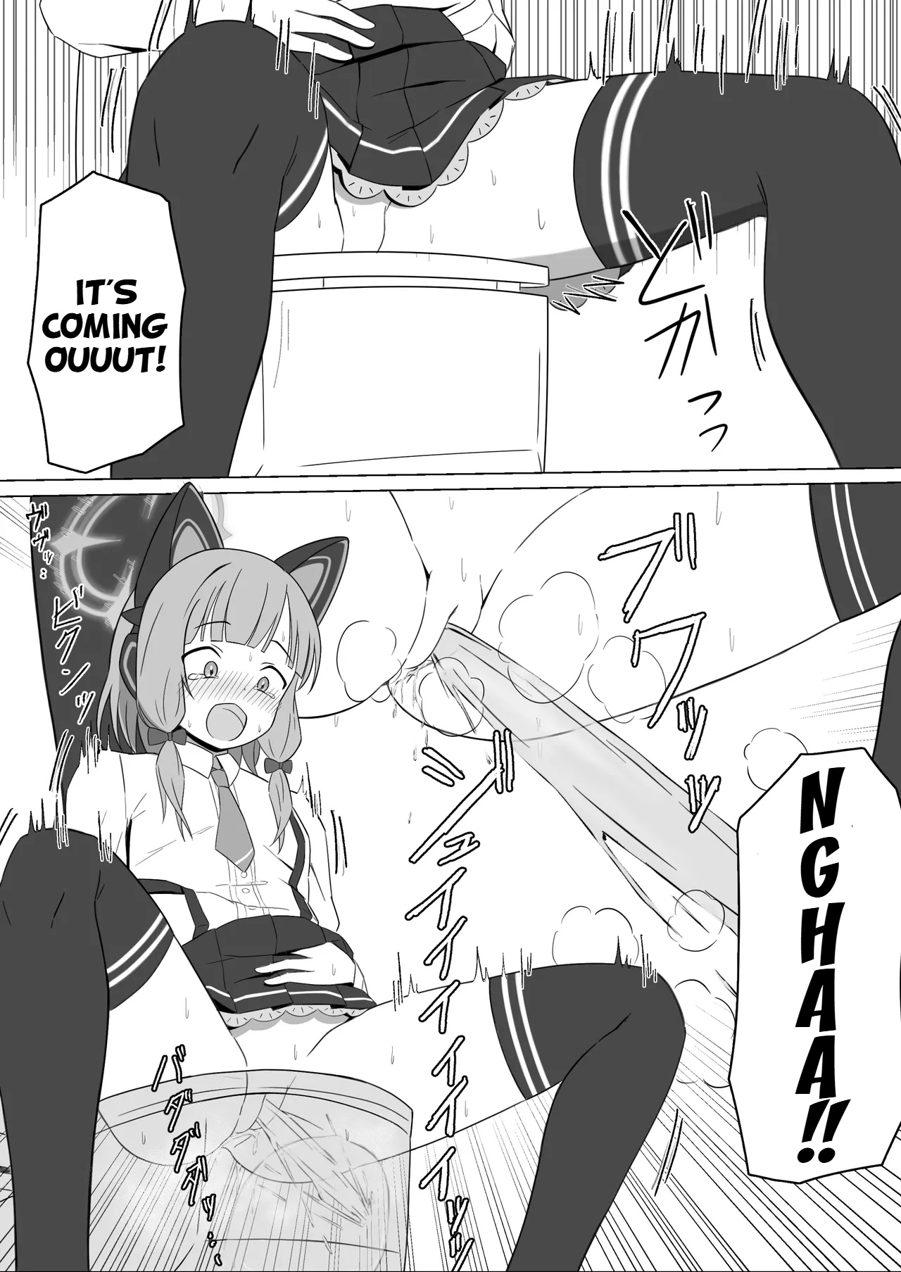 Momoi Splash! page 13 featuring momoi saiba blue archive parody - stockings kemonomimi hentai manga - read online free