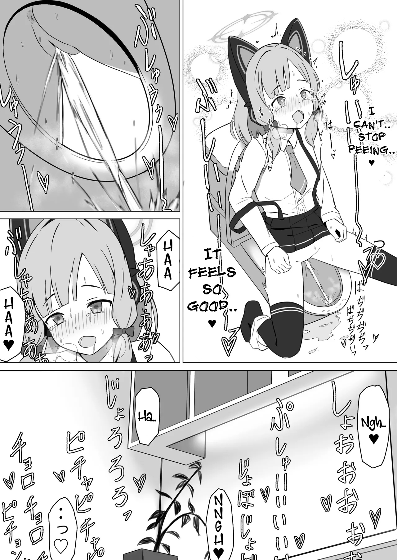 Momoi Splash! page 17 featuring momoi saiba blue archive parody - stockings kemonomimi hentai manga - read online free