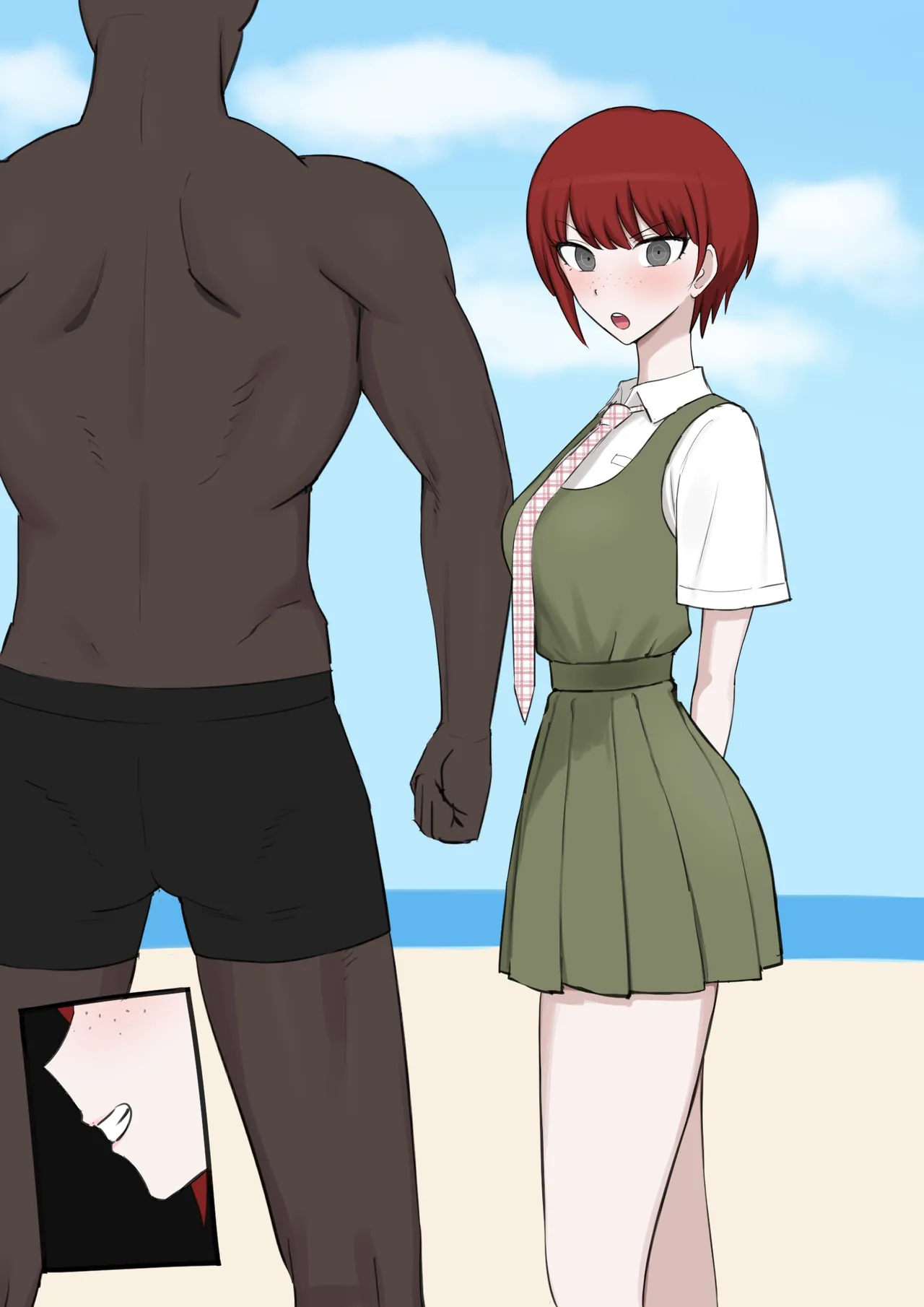 Mahiru x Nanami BBC part 1 + Nanami x Mahiru BBC 2 + Nanami ×BBC 3 page 22 featuring chiaki nanami danganronpa parody - big breasts swimsuit hentai manga - read online free