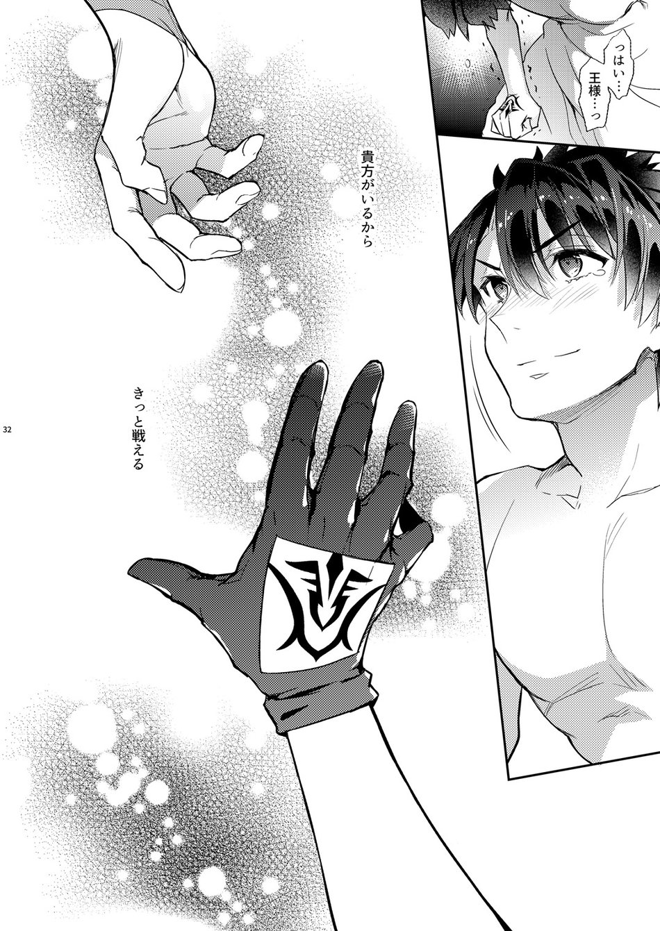 Ware no Zasshu ga Seihai no Kimagure de Kyuuseichou shita Ken ni Tsuite Zasshu no ××× ga Ookikute Kowai Hen page 28 featuring gilgamesh fate grand order parody - sweating nakadashi hentai manga - read online free