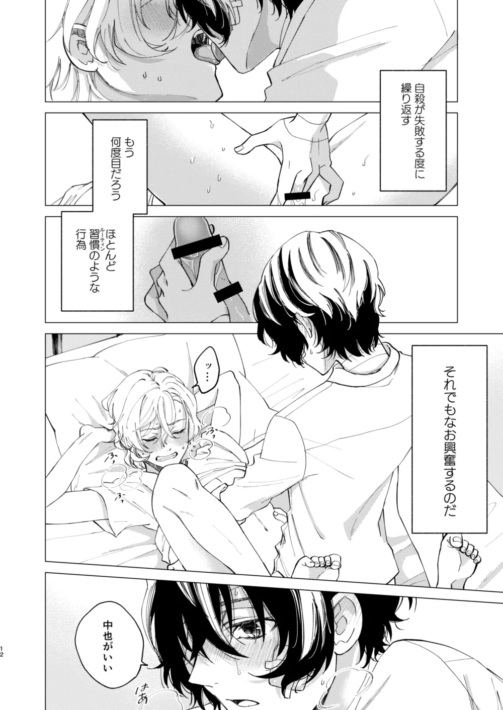 グラデーション page 11 featuring osamu dazai bungou stray dogs parody - bandages males only hentai manga - read online free