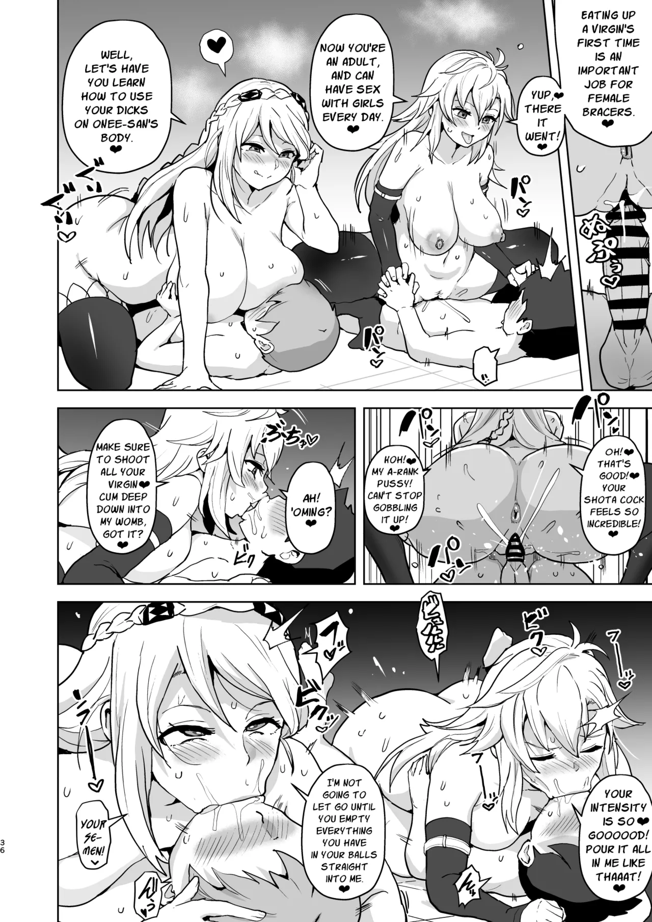 Kaihen no Kiseki page 36 featuring agnes claudel the legend of heroes parody - sweating kissing hentai manga - read online free