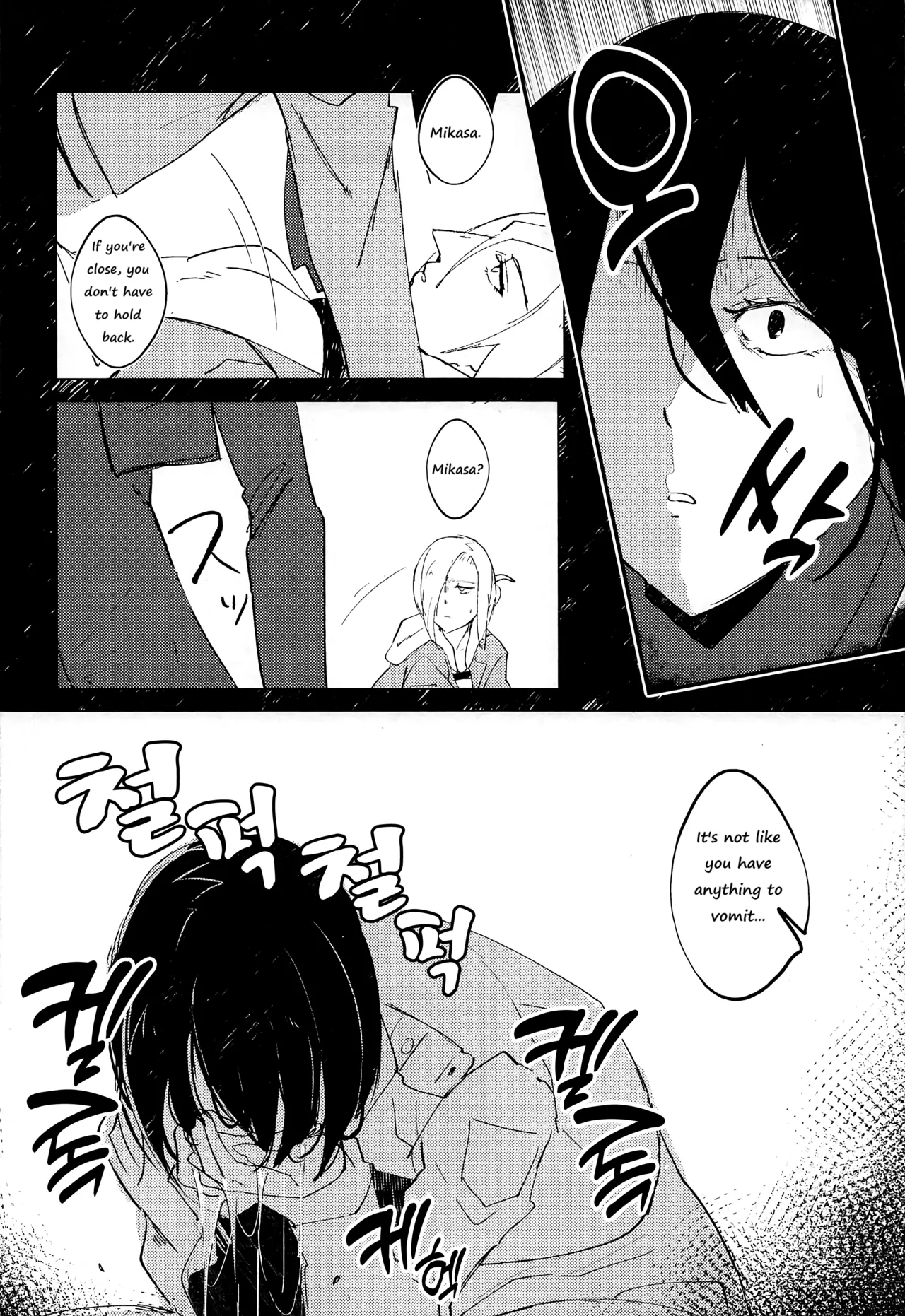 Guinea Pig page 13 featuring mikasa ackerman shingeki no kyojin parody - rough translation yuri hentai manga - read online free