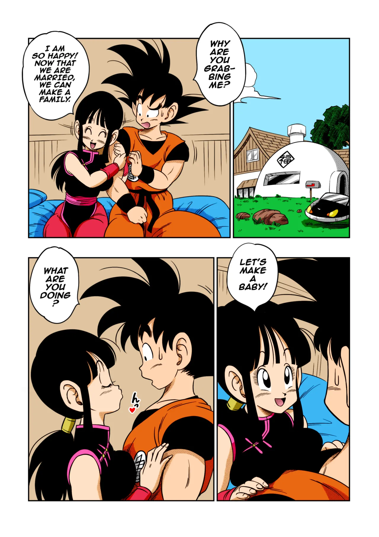 Page 3 of [Yamamoto] "An Ancient Tradition" - Young Wife Is Harassed! (Dragon Ball Z) [English] [Decensored] [Colorized]