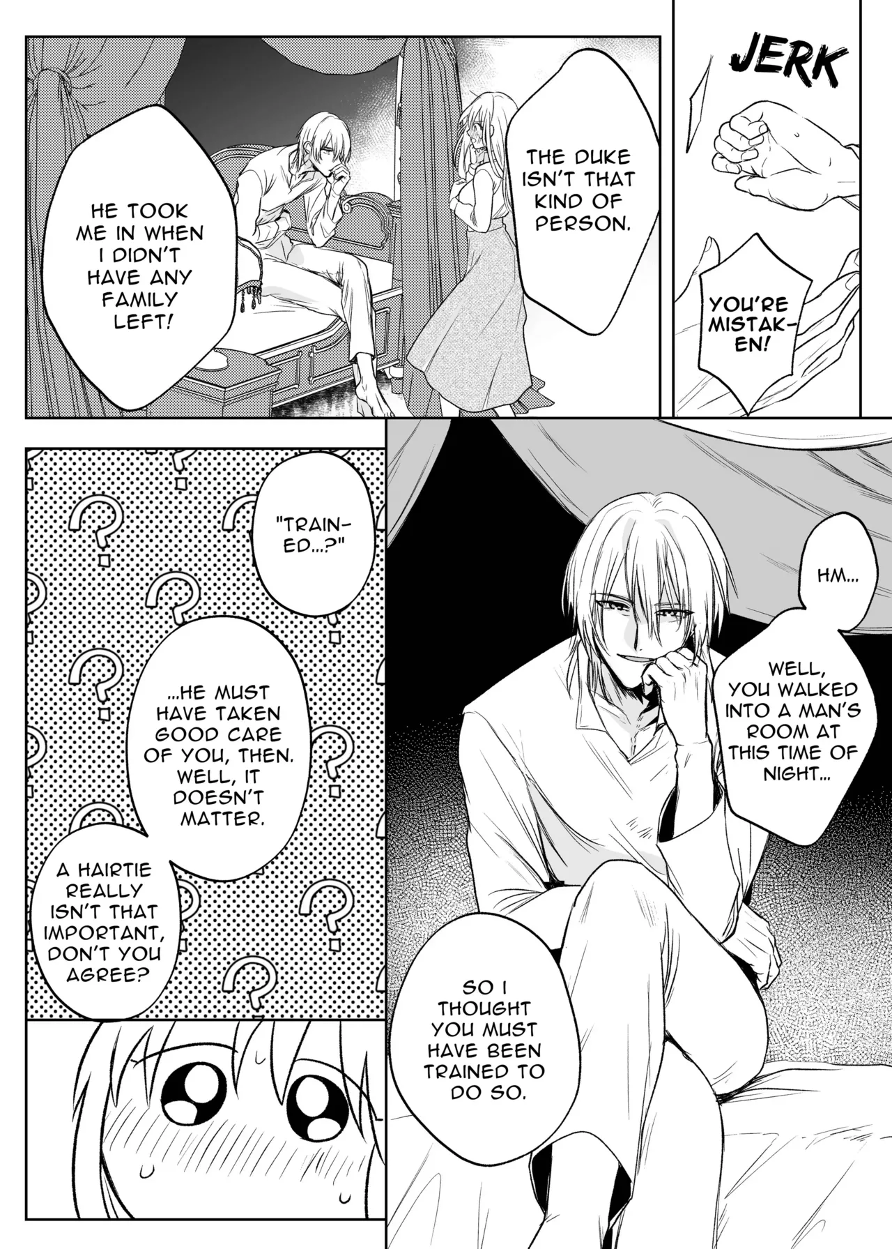 Majutsushi no Kakan | The Magician's Flowery Cage page 34 original parody - maid kissing hentai manga - read online free