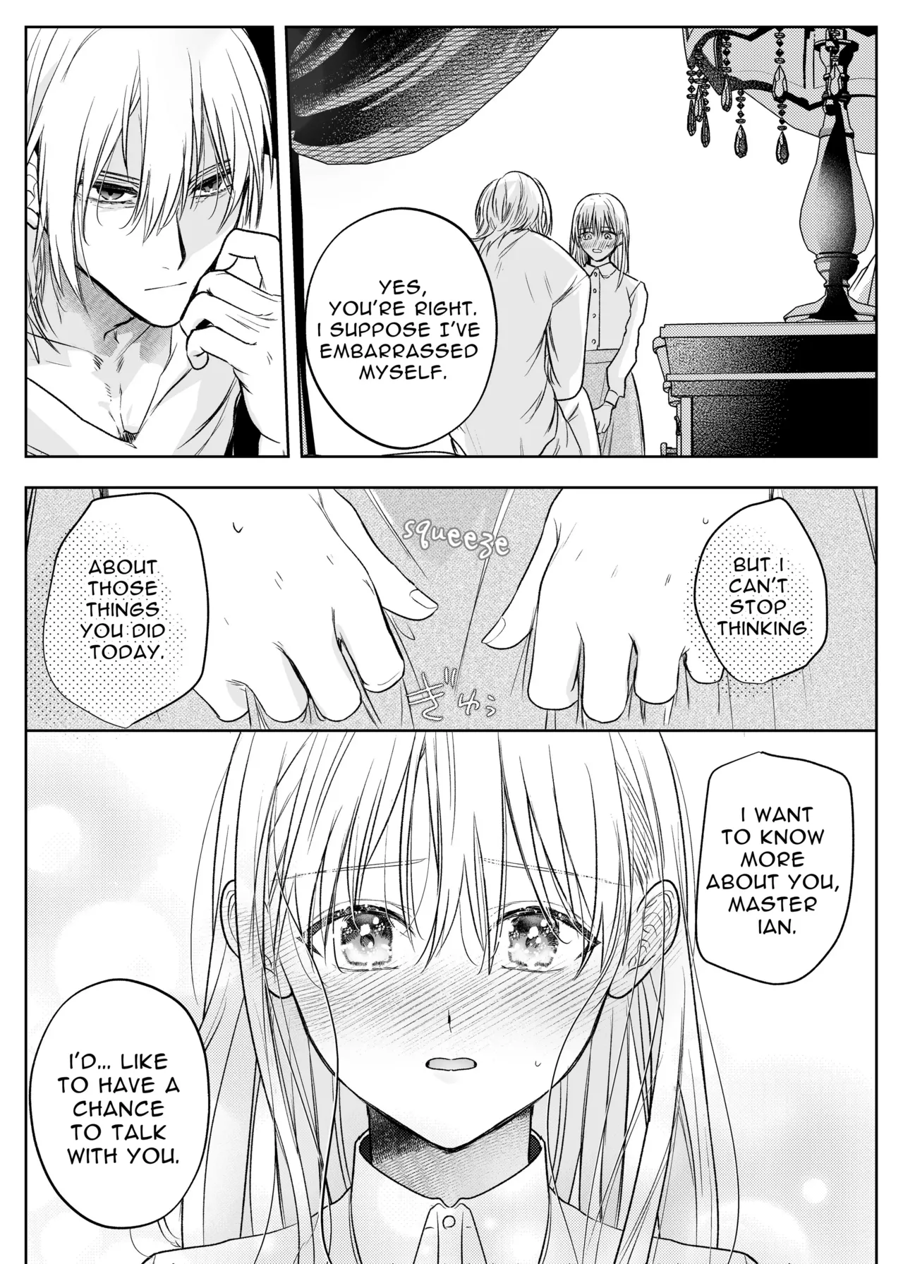 Majutsushi no Kakan | The Magician's Flowery Cage page 35 original parody - maid kissing hentai manga - read online free