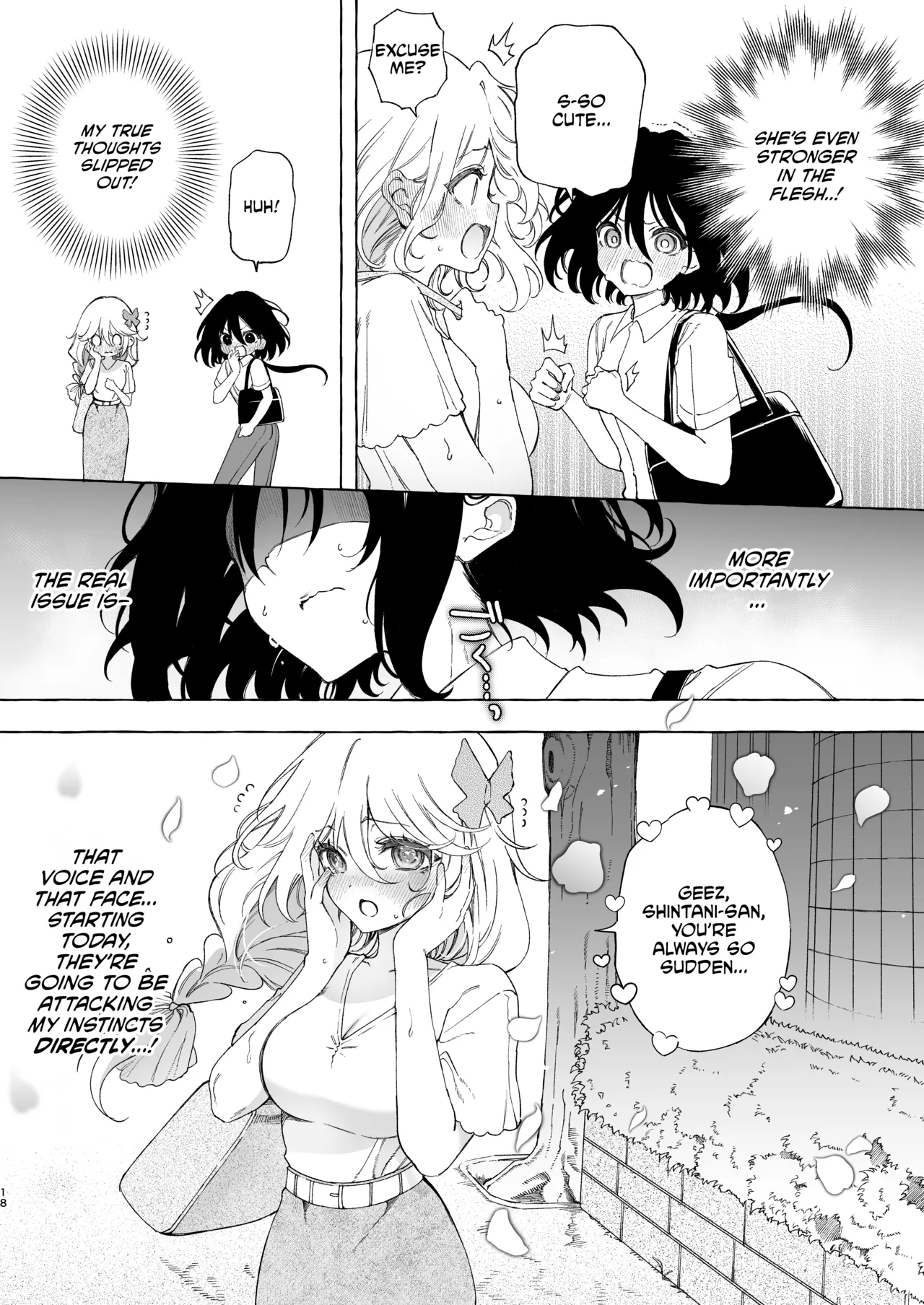 Mimi de Koishita Douryou page 18 original parody - yuri kissing hentai manga - read online free