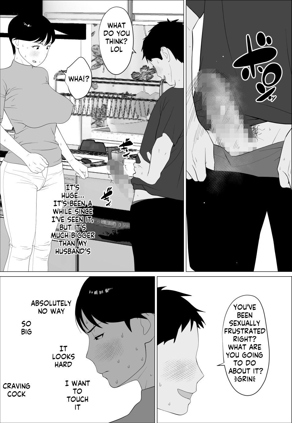 Danna to no Resu Kaishou no Tameni Toukyou Shita noni | Enlarged breasts to entice husband and yet... page 22 original parody - sole female mosaic censorship hentai manga - read online free