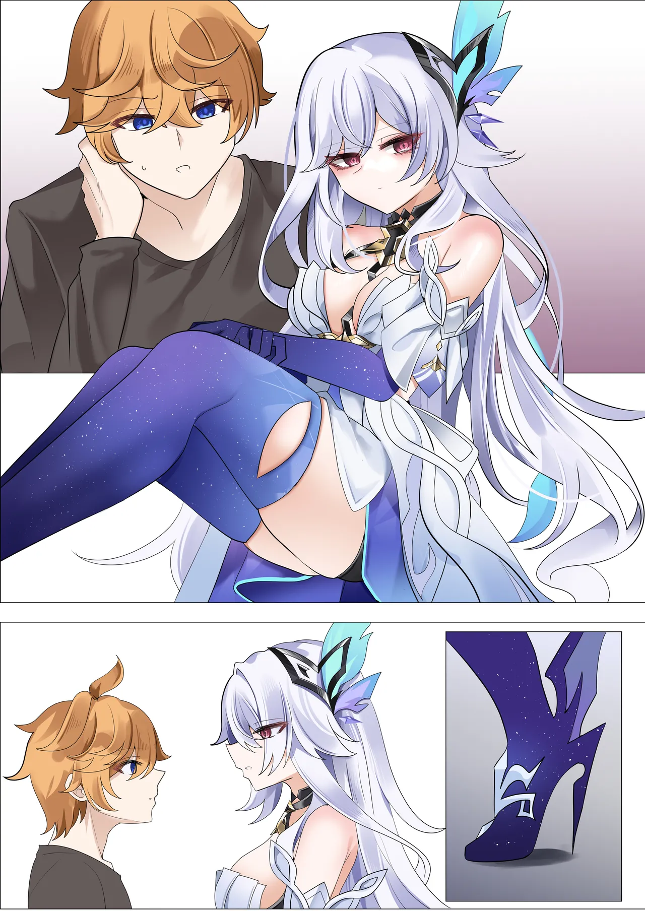 Skirk page 12 featuring tartaglia genshin impact parody - uncensored footjob hentai manga - read online free