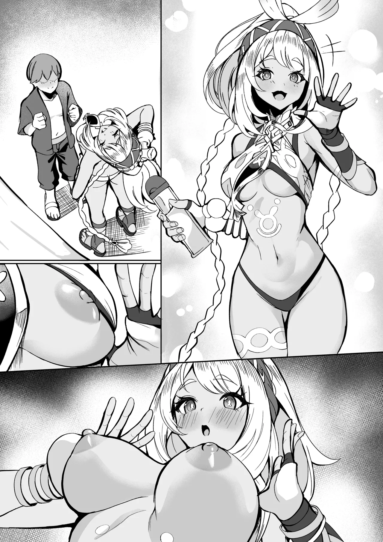 Ryuusen no Shuu ni wa Fudeoroshi no Bunka ga Arurashii | Apparently, the People of the Springs have a 'first-time' tradition page 9 featuring mualani genshin impact parody - virginity big breasts hentai manga - read online free