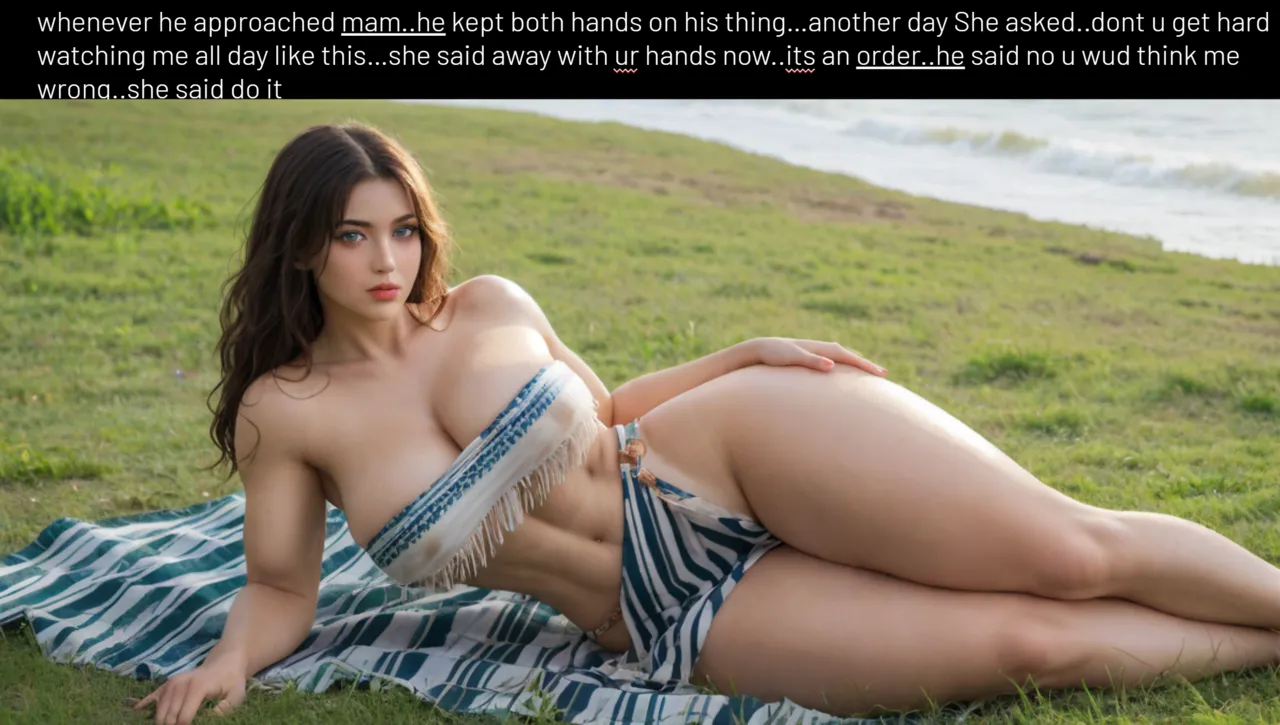 AI Generated, Stranded on Beach with arrogant girl, ENGLISH - Page 12