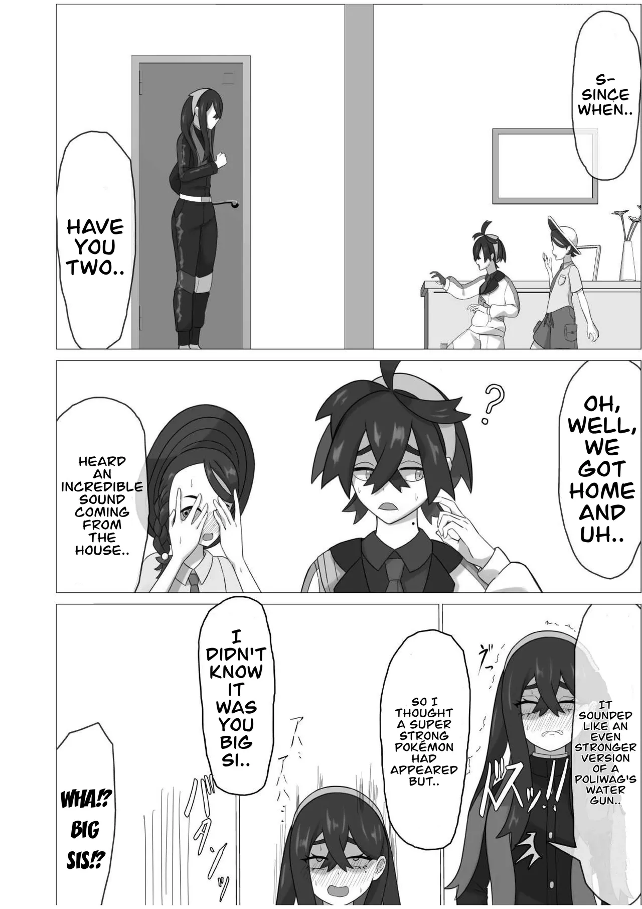 A sound of rushing liquid echoes throughout Kitakami page 22 featuring kieran pokemon parody - beauty mark no penetration hentai manga - read online free