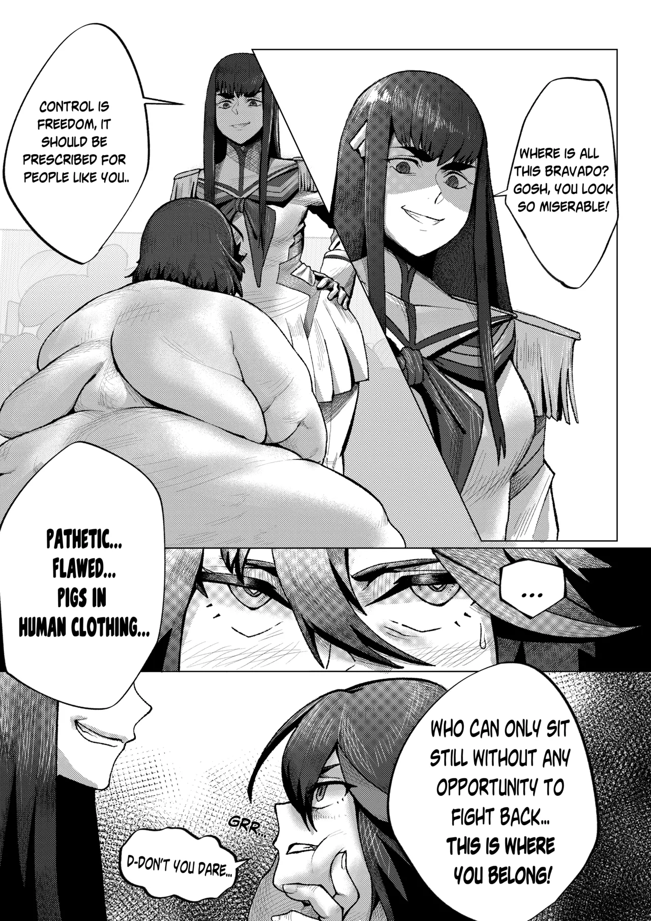 Persi - Kill La Kill WG page 12 featuring ryuuko matoi kill la kill parody - bbw weight gain hentai manga - read online free