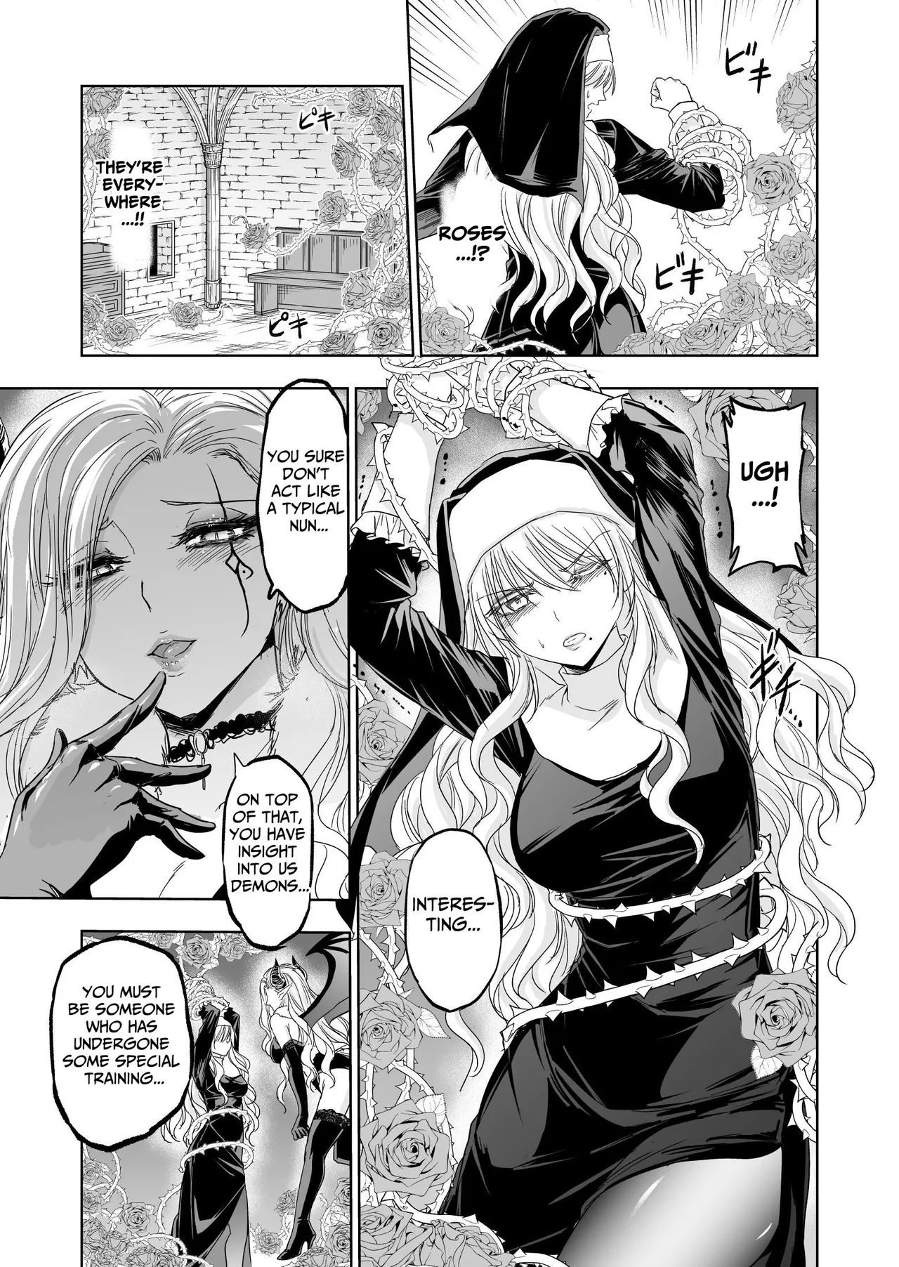 [Palace Inubousaki (Sister Maria Rosetta)] Shitsurakuen ~Haitoku ni Ochiru Seijo~ | Paradise Lost ~A Saint's Descent Into Immorality~ [Digital] [English] [tsuyoshi] page 16 original parody - kissing wings hentai manga - read online free