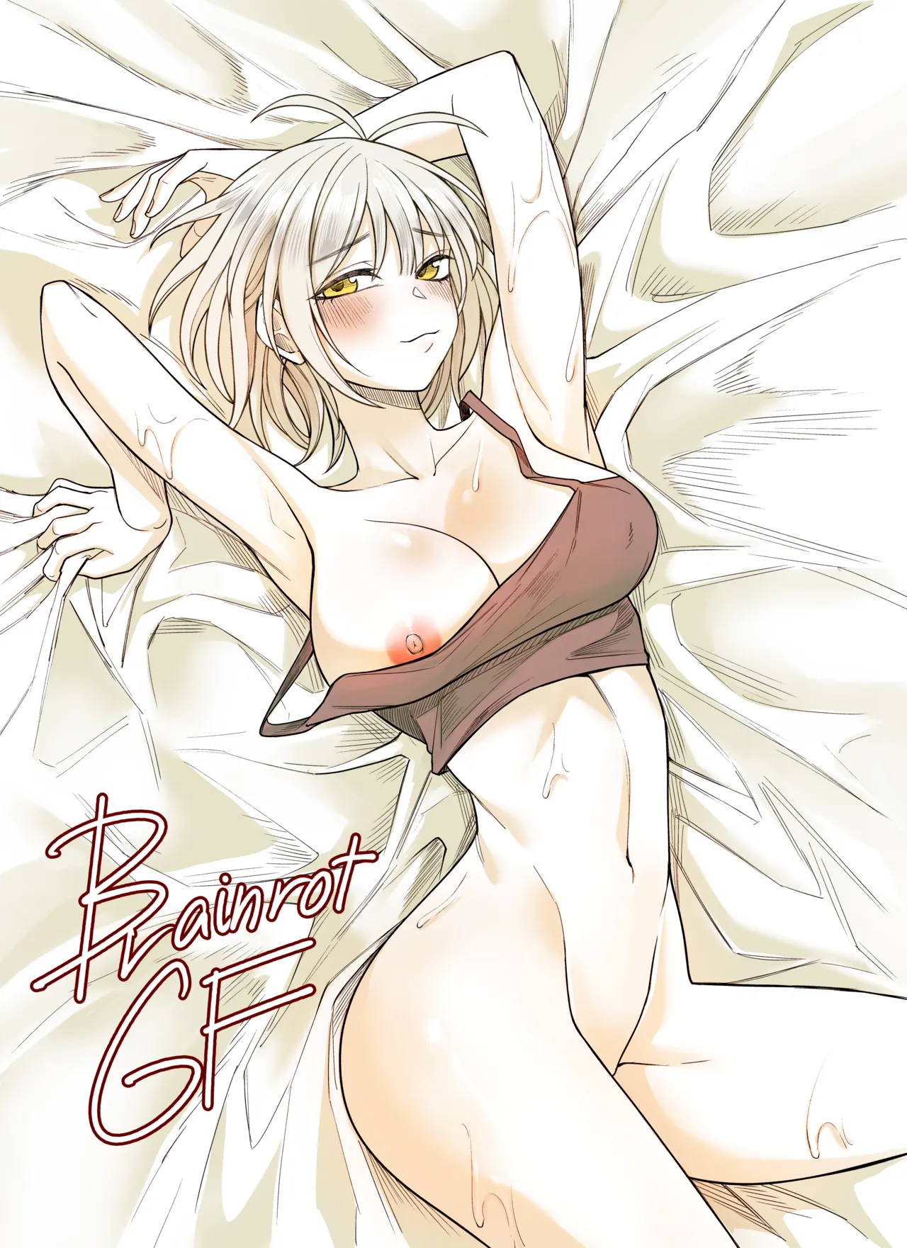 Brainrot Girlfriend page 34 original parody - big breasts hotpants hentai manga - read online free