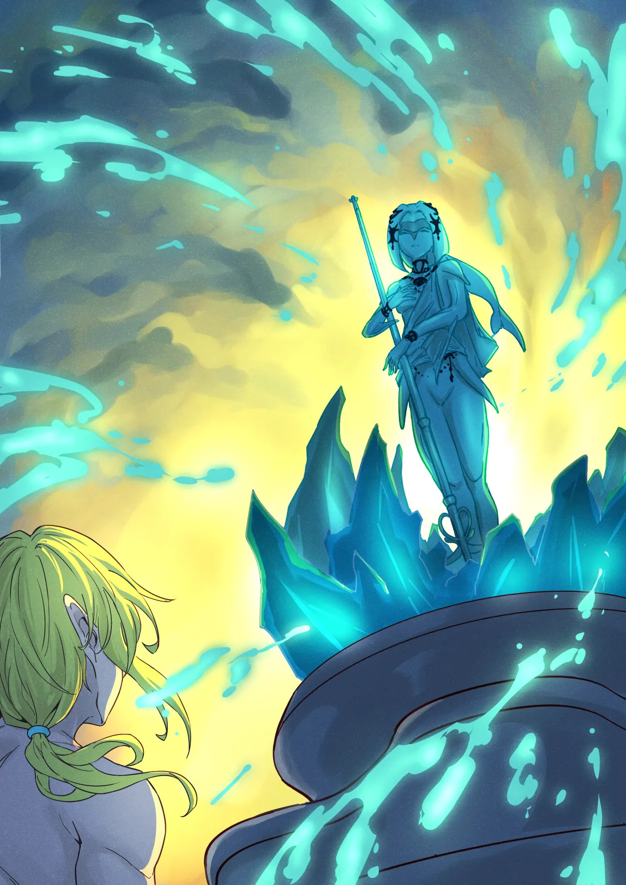 The Legend of Zelda: Date with Mipha page 30 featuring link the legend of zelda parody - squirting handjob hentai manga - read online free