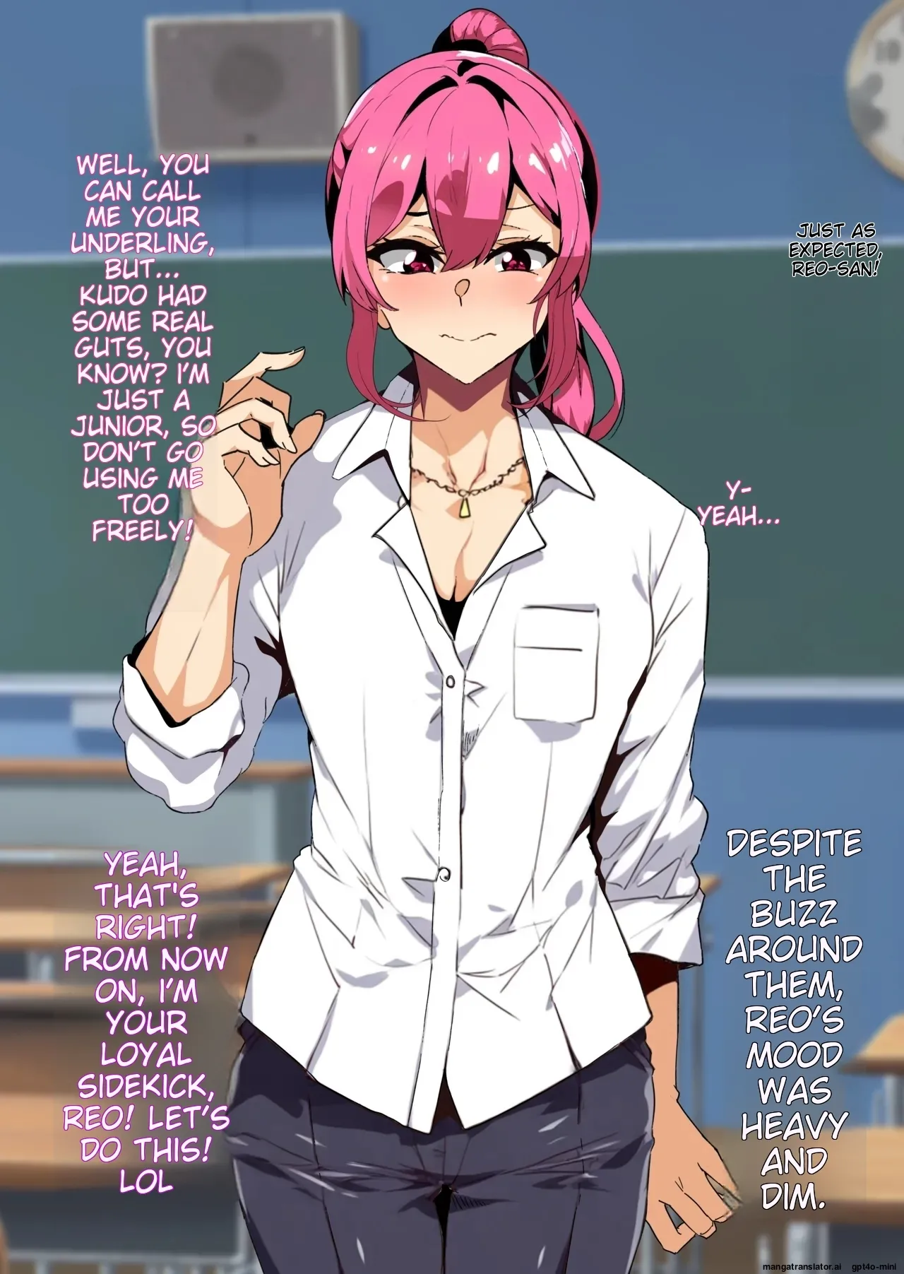 A female boy who lost a fight, a strong male who transferred schools, and a close female friend whom he admires is made to fall for him - Page 16