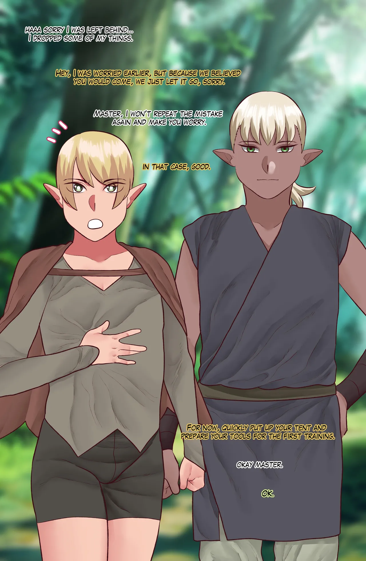 Onegai Elf Sensei page 14 original parody - beauty mark blindfold hentai manga - read online free