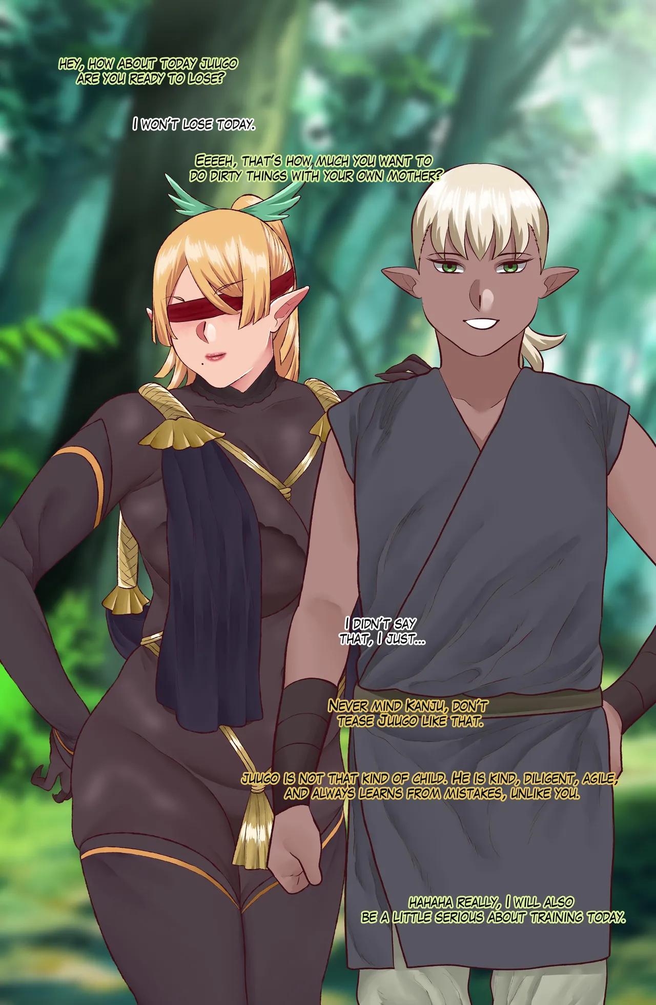 Onegai Elf Sensei page 52 original parody - beauty mark blindfold hentai manga - read online free