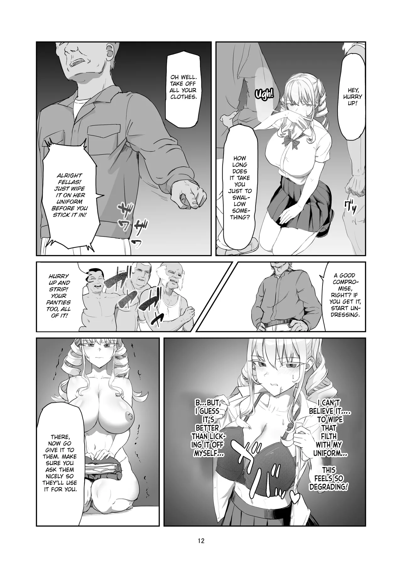 Furyou Ojou-sama Saikyouiku | Reforming the Delinquent Young Lady page 12 original parody - nakadashi big breasts hentai manga - read online free