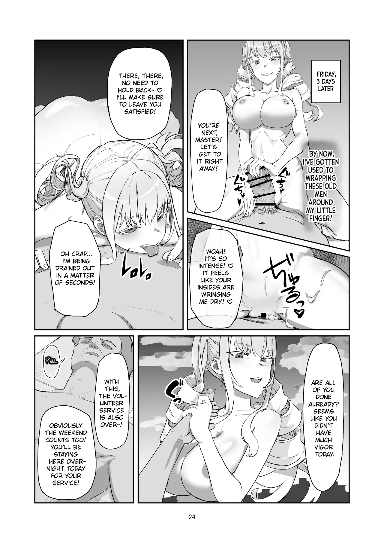 Furyou Ojou-sama Saikyouiku | Reforming the Delinquent Young Lady page 24 original parody - big breasts old man hentai manga - read online free