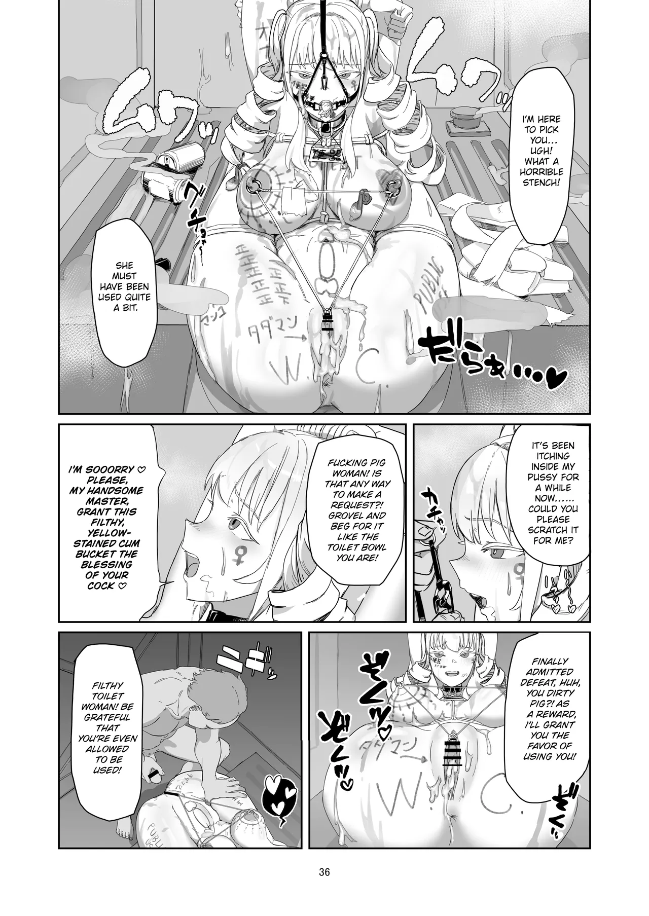 Furyou Ojou-sama Saikyouiku | Reforming the Delinquent Young Lady page 36 original parody - big breasts old man hentai manga - read online free