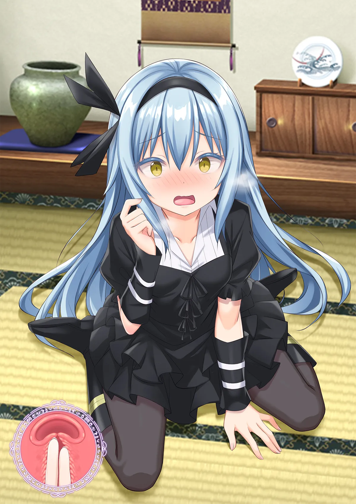 Bishoujo Body de GothLoli Maou ni Les Choukyou Sare Mesu Ochita Ken page 218 featuring rimuru tempest tensei shitara slime datta ken parody - mosaic censorship pantyhose hentai manga - read online free