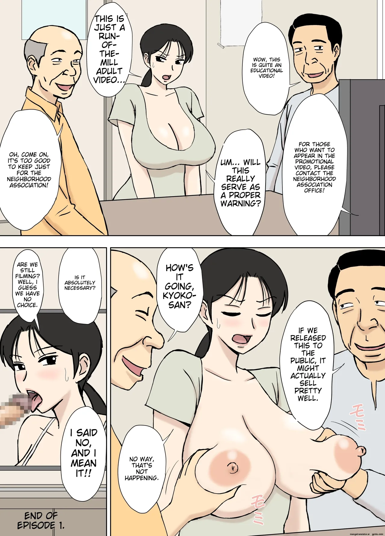 Karamare Tsuma no Kyouko-san 8 page 23 original parody - handjob milf hentai manga - read online free