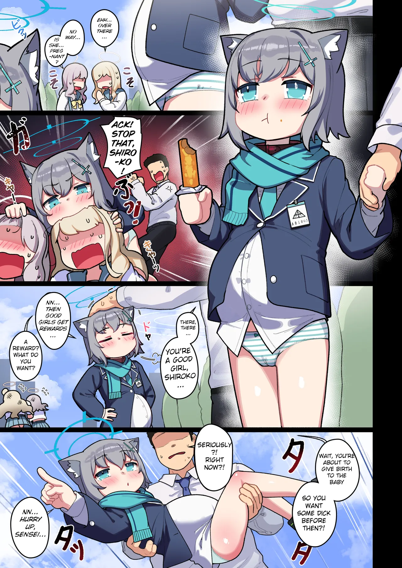 Page 36 of [Leonat Koubou (Leonat)] SCHALE Houkokusho: Ninshin / Shussan Kiroku2 | SCHALE Report: Records of Pregnancies/Births 2 (Blue Archive) [English] [Digital]