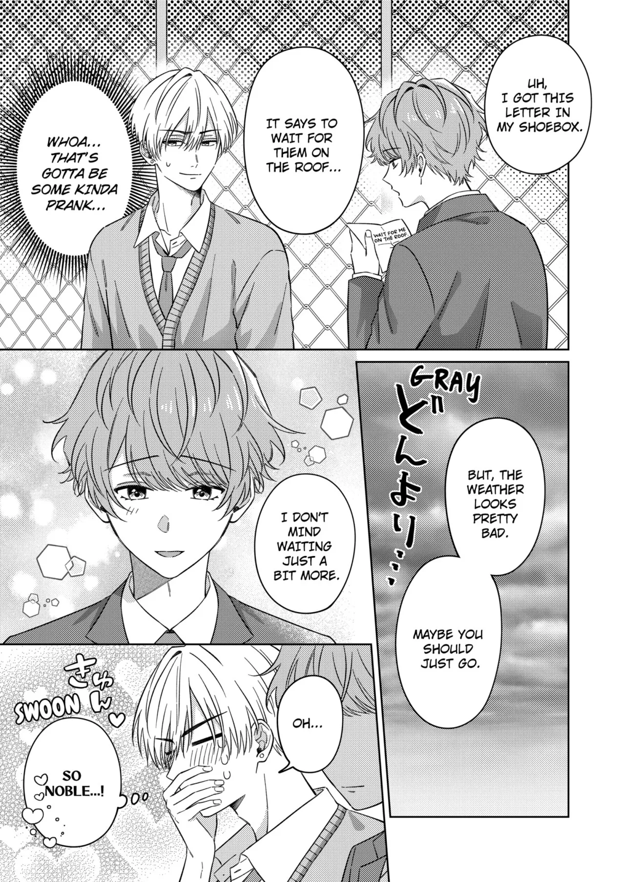 [Naruse Yori] Nanami-kun no Fukenzen na Mousouheki | Nanami's Indecent Fantasies Chapter 1-6 [English] page 12 - full censorship males only hentai manga - read online free