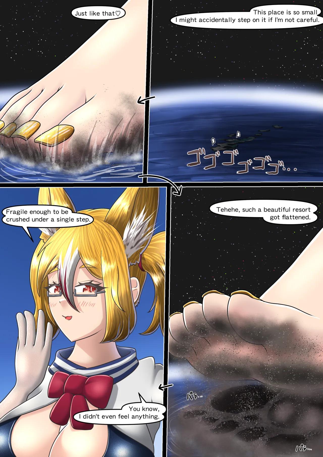 Dekkai Ashi Daisuki Kurabu | Big Feet Lovers Club page 19 - giantess growth hentai manga - read online free