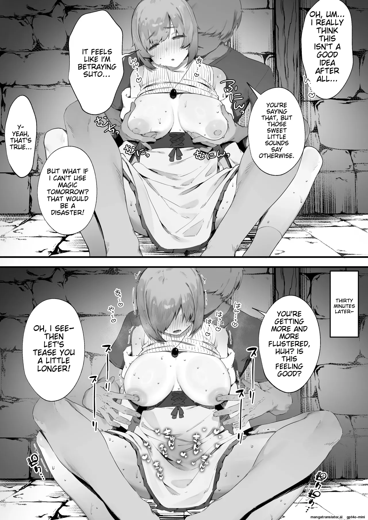 Noroi no Sei de MP ga Tarimasen!! 1-10 page 35 original parody - squirting kissing hentai manga - read online free