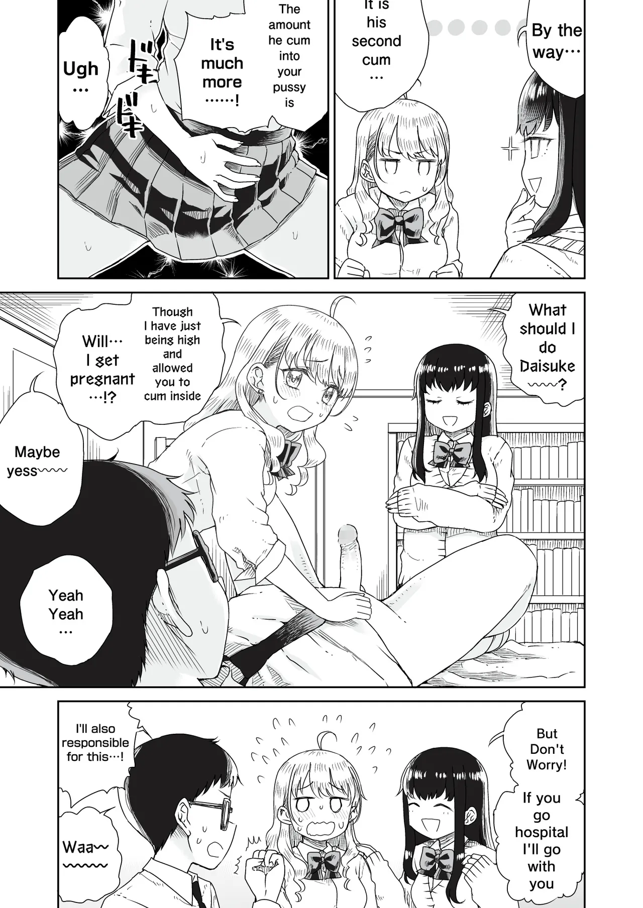 [Refrevo Comic (Hirota Masatane)] Otagal ~Otaku ni Yasashii Shiro & Kuro Gal to Love Love Noumitsu Fudeoroshi W Ecchi~ | Otagal~Losing Virgin sweet sex with black and white style girl who being nice to Otaku~ [English] page 26 original parody - sole male nakadashi hentai manga - read online free