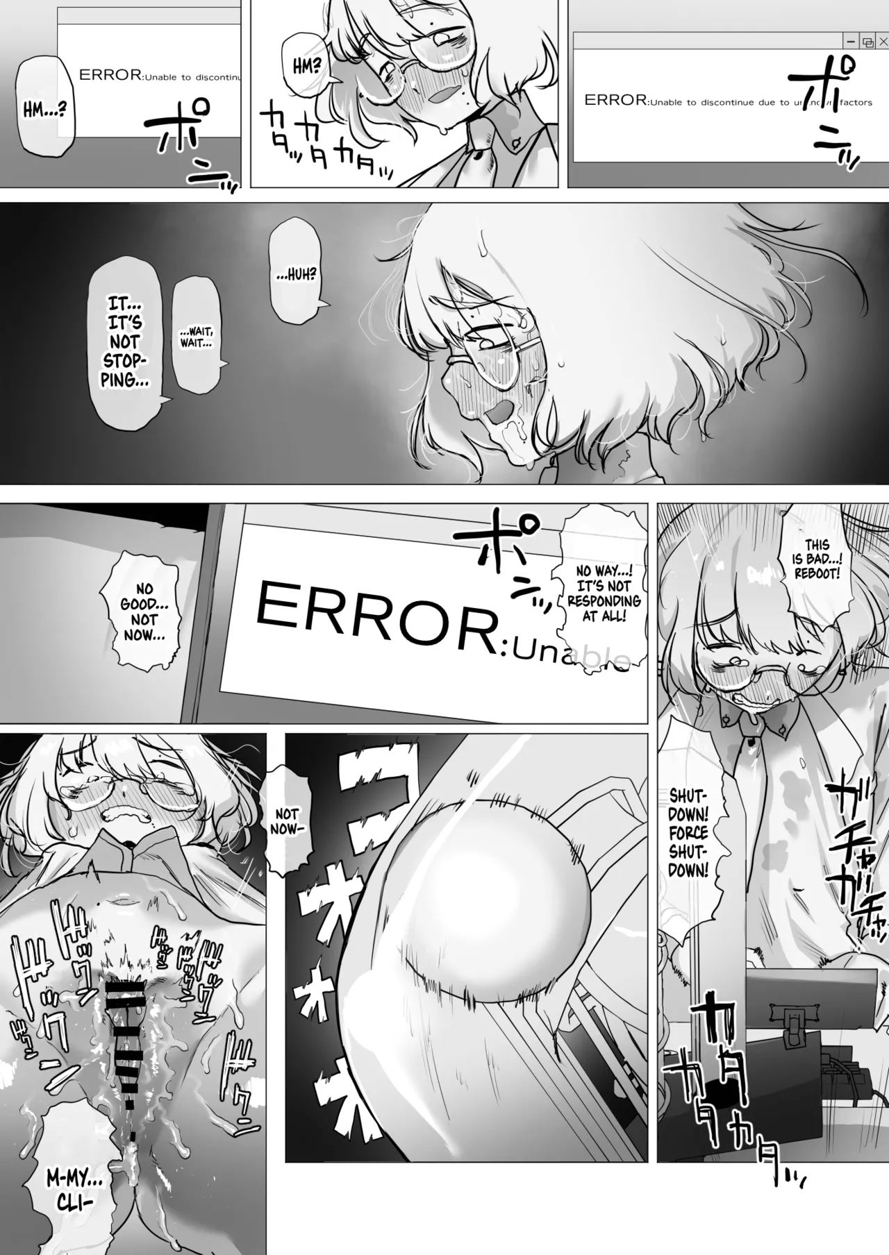 Tensai Kagakusha Kiri Bousou | Runaway Clit of the Genius Scientist page 24 original parody - squirting glasses hentai manga - read online free