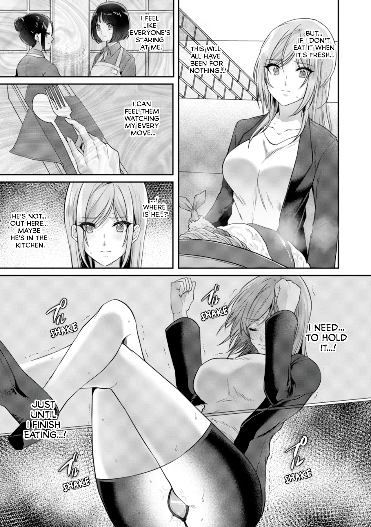 Manin Densha de Shikkin Sunzen!? Chikan Danshi no Ijiwaru na Yubi de Ikasare Tsuzuketa OL | Almost Pissing on a Crowded Train?! #1-10 page 100 - big breasts chastity belt hentai manga - read online free