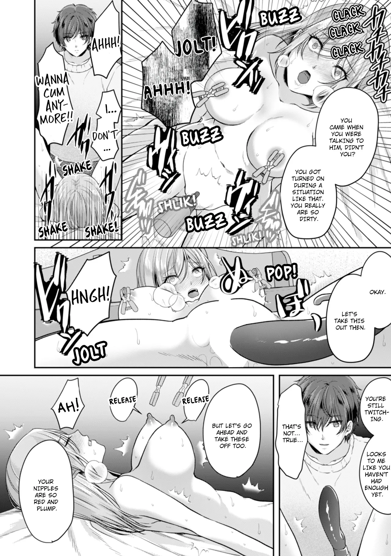 Manin Densha de Shikkin Sunzen!? Chikan Danshi no Ijiwaru na Yubi de Ikasare Tsuzuketa OL | Almost Pissing on a Crowded Train?! #1-10 page 182 - big breasts chastity belt hentai manga - read online free