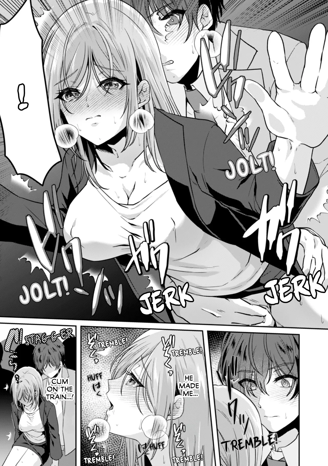 Manin Densha de Shikkin Sunzen!? Chikan Danshi no Ijiwaru na Yubi de Ikasare Tsuzuketa OL | Almost Pissing on a Crowded Train?! #1-10 page 23 - big breasts chastity belt hentai manga - read online free