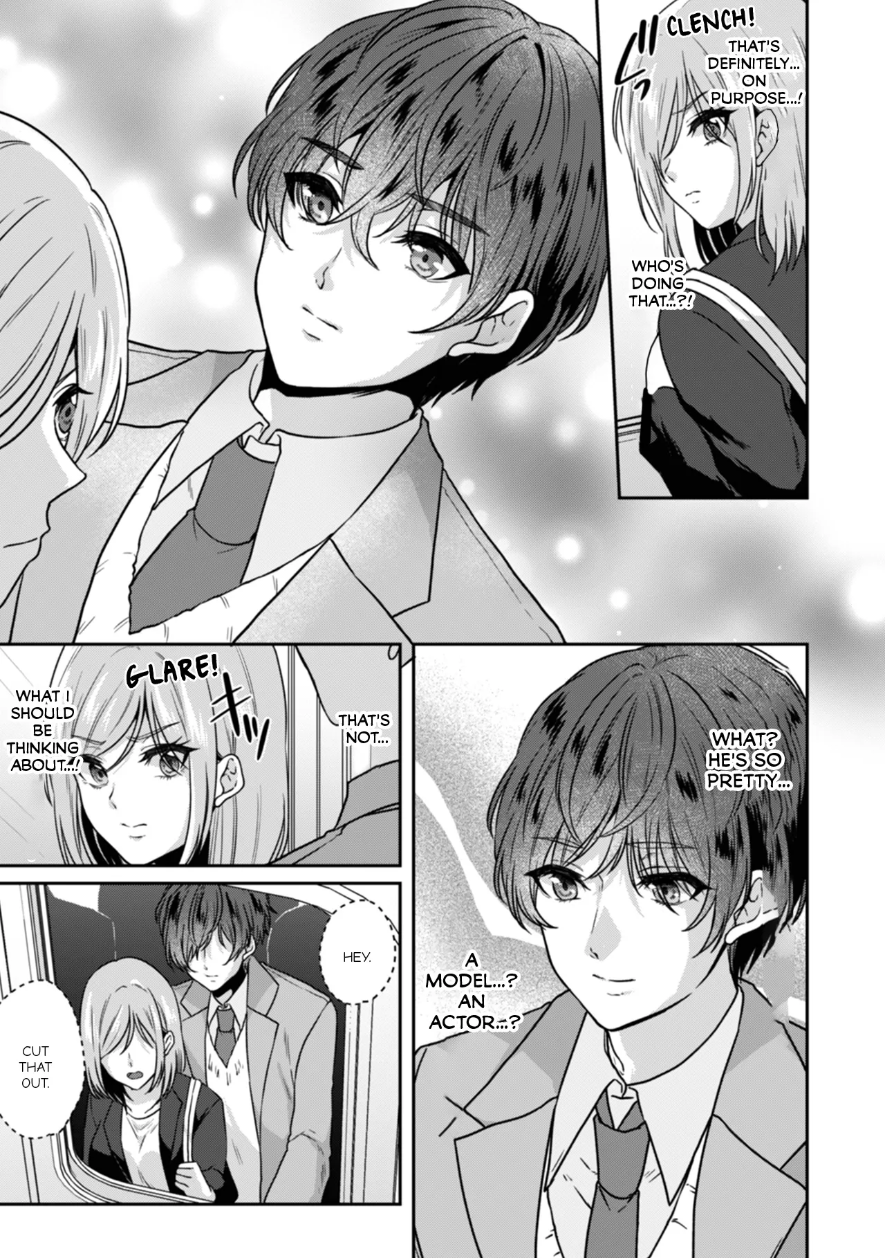 Manin Densha de Shikkin Sunzen!? Chikan Danshi no Ijiwaru na Yubi de Ikasare Tsuzuketa OL | Almost Pissing on a Crowded Train?! #1-10 page 9 - full censorship big breasts hentai manga - read online free