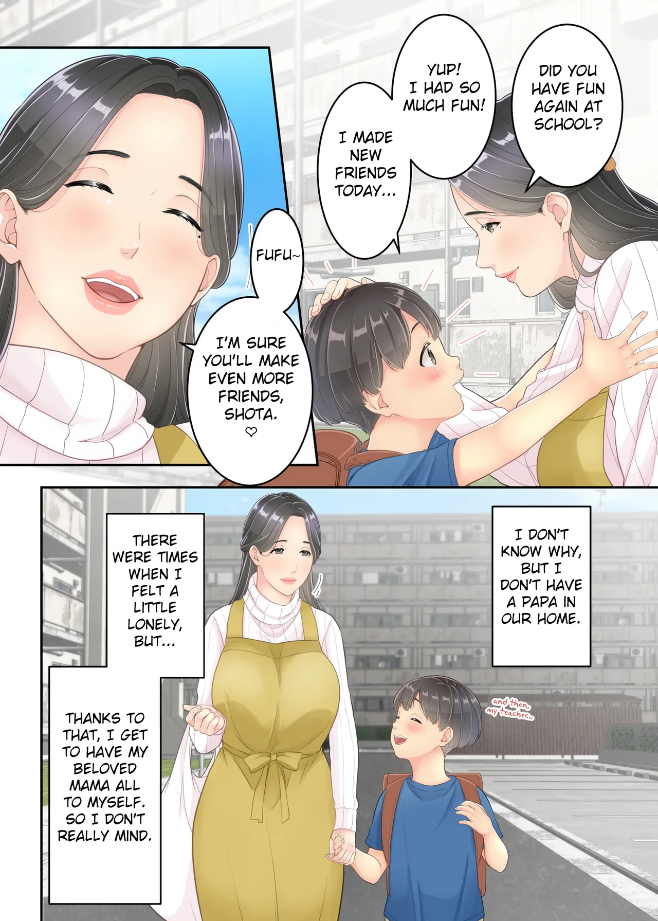 Page 5 of [Yuriko Club] Boku no Mama to Takuhai no Onii-san ga. [English] [Fated Circle]