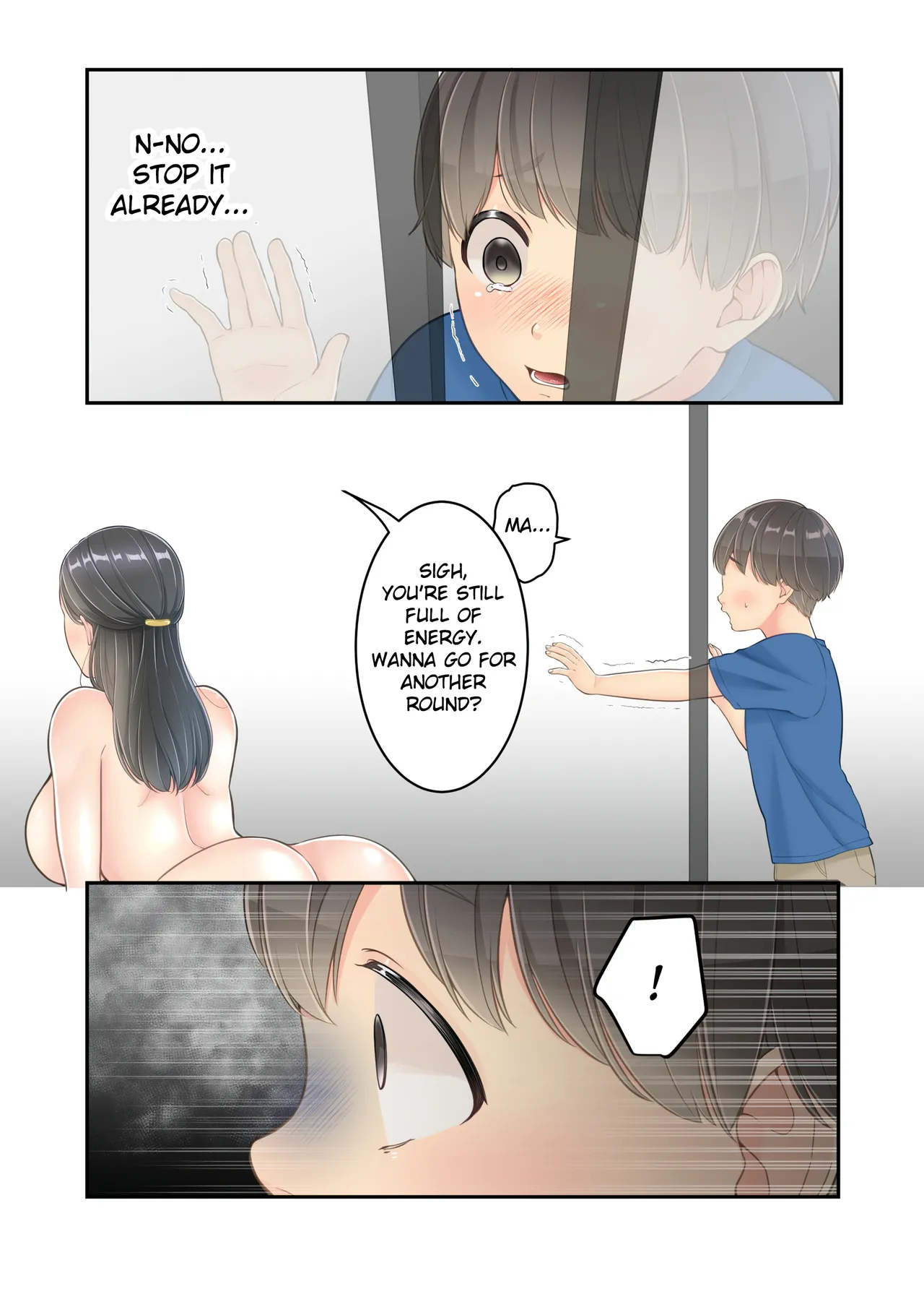 Page 55 of [Yuriko Club] Boku no Mama to Takuhai no Onii-san ga. [English] [Fated Circle]