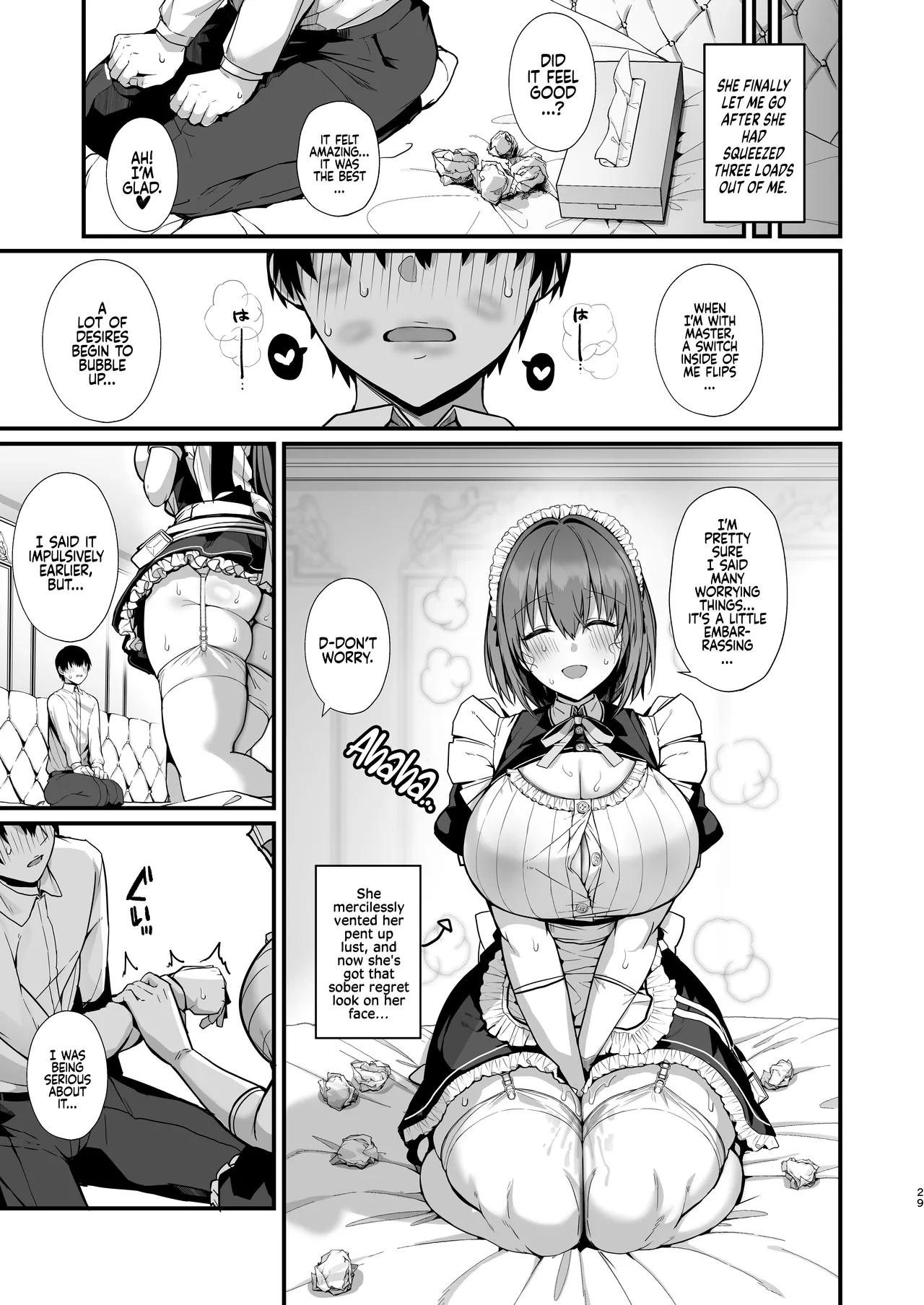 [Flock Blue (Blue_Gk)] Love Maid -Yasashikute Amaama na Kyonyuu Ero Maid San to SEX Shimakuru Ohanashi- | Love Maid - A Story about having lots of Sex with a Sweet, Super-loving Big-breasted Sexy Maid  [English] [Coffedrug] [Digital] page 30 original parody - sole female sole male hentai manga - read online free