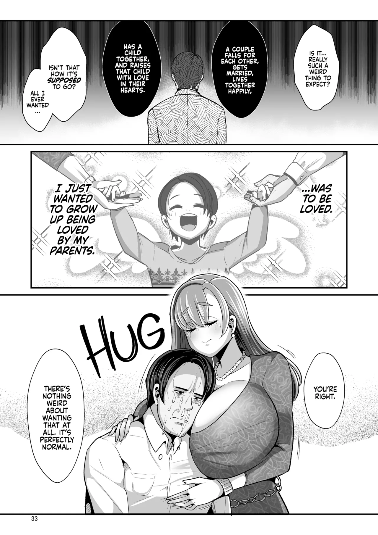 [Shinshunshantonshou (Bukatsu)] Yurufuwa Kyonyuu no Toshishita Mama to Aisaretakatta Oji-san no Ore |  Her, My Younger Well-Endowed Stepmom, and Me, a Sill Old Guy Who’s Only Ever Wanted to Be Loved [English] {2d-market.com} [Decensored] [Digital] page 35 original parody - sole female sole male hentai manga - read online free
