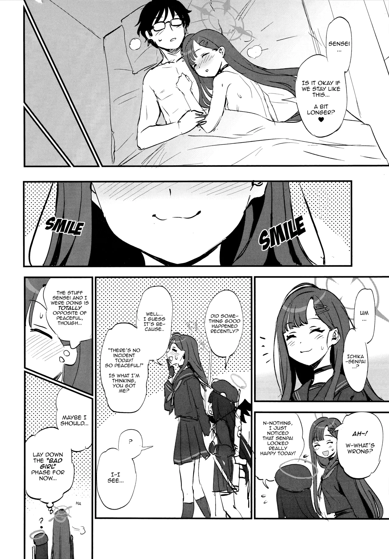 Sensei, Chotto Iissuka? | Sensei, Got a sec~? page 21 featuring sensei blue archive parody - wings glasses hentai manga - read online free