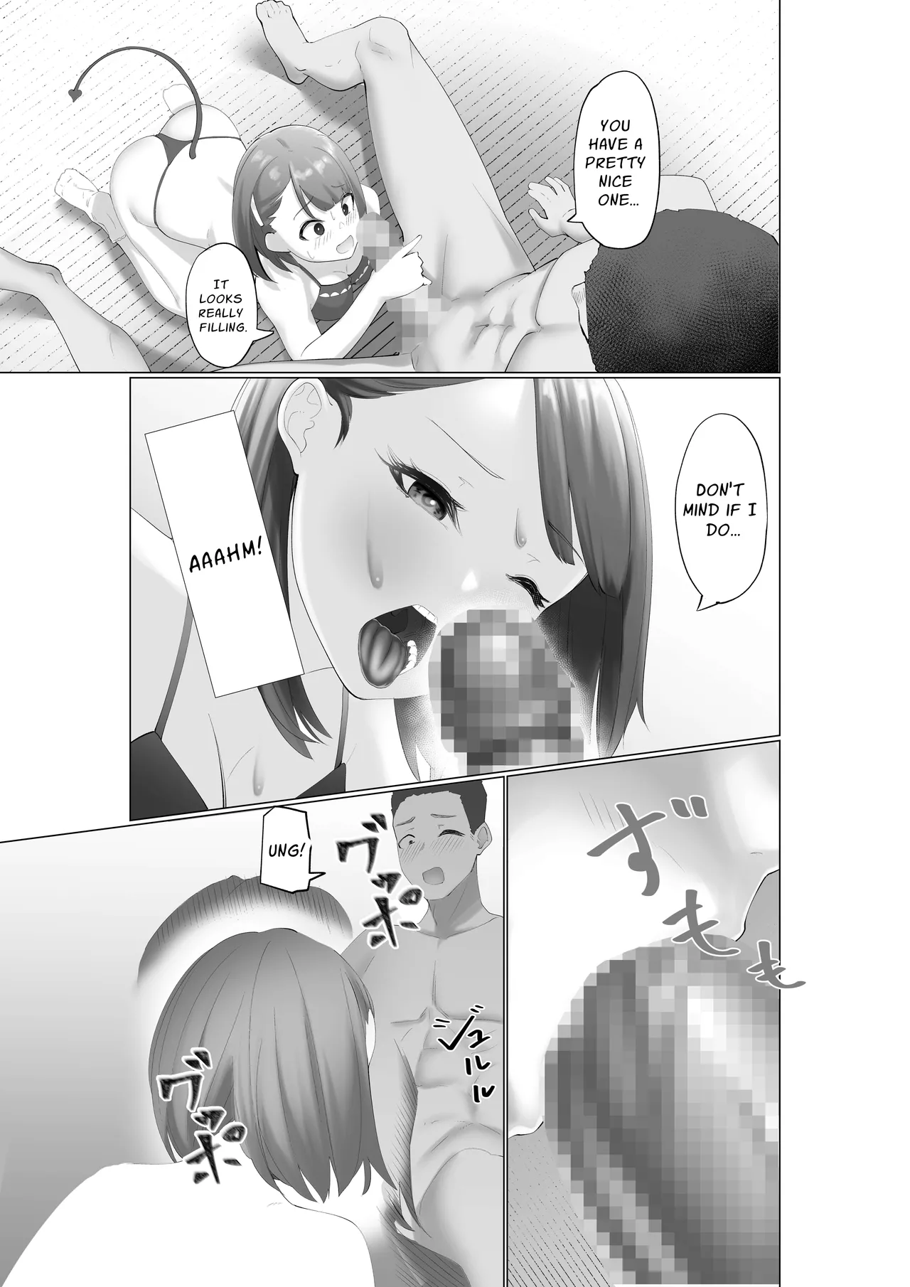 Namaiki Succubus to Zetsurin Doutei | A Cocky Succubus & The Bottomless Libido Virgin page 9 original parody - sole female sole male hentai manga - read online free