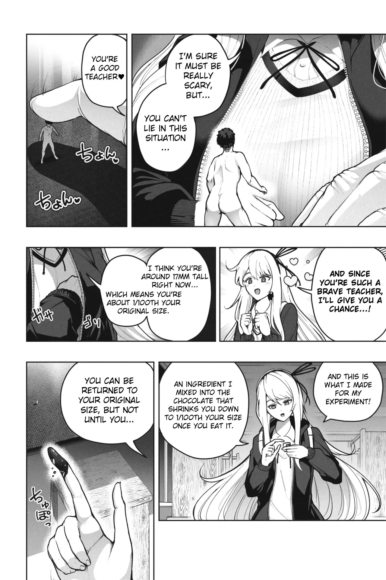 Shukushou Valentine - Sensei ni Ai o Komete | Shrinking Valentine – With Love to the Teacher page 12 original parody - shrinking schoolgirl uniform hentai manga - read online free