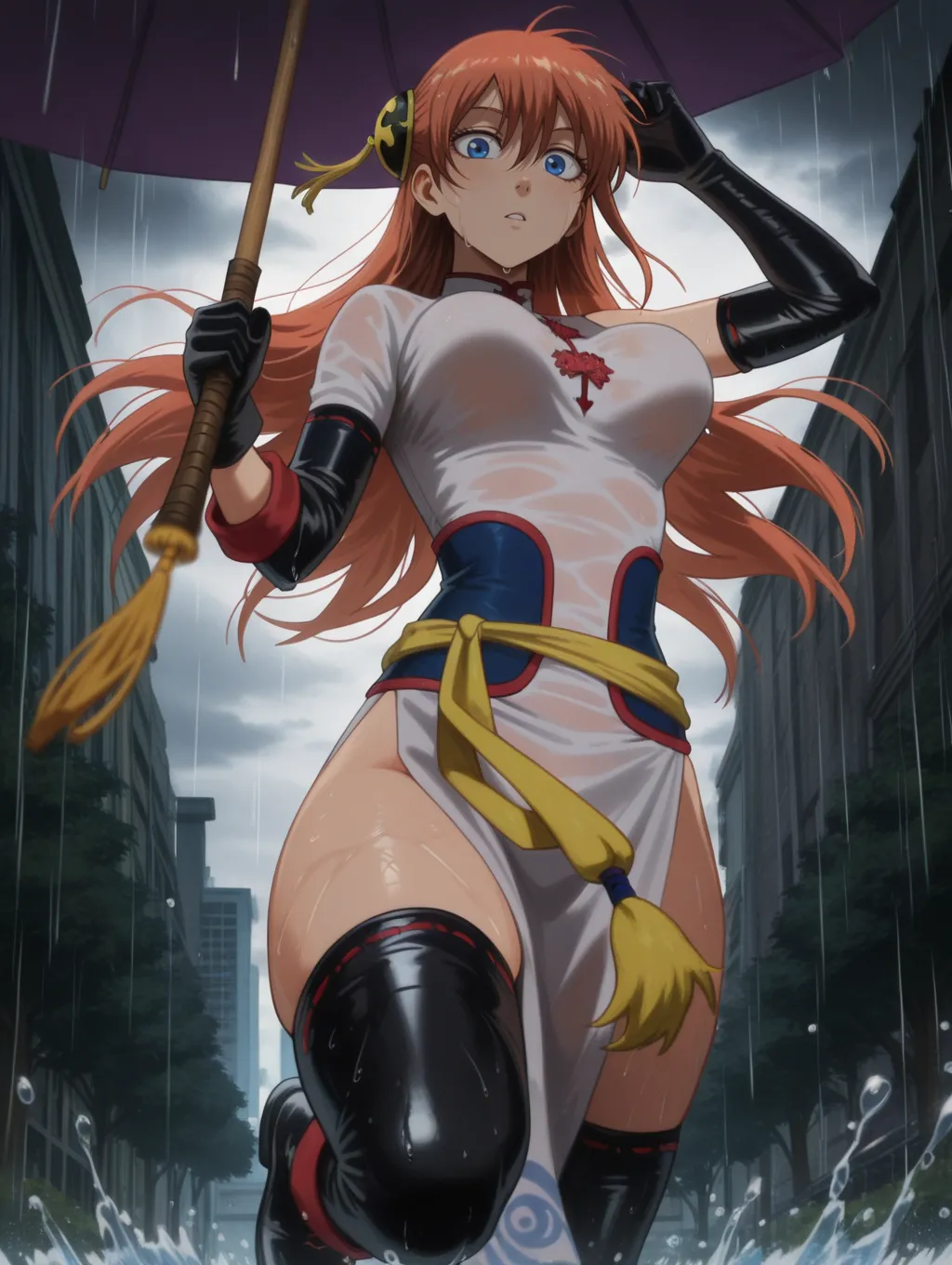 Kagura | Gintama 🌧️🌂 waifuinvoker ai generated page 66 gintama parody - uncensored big penis hentai manga - read online free