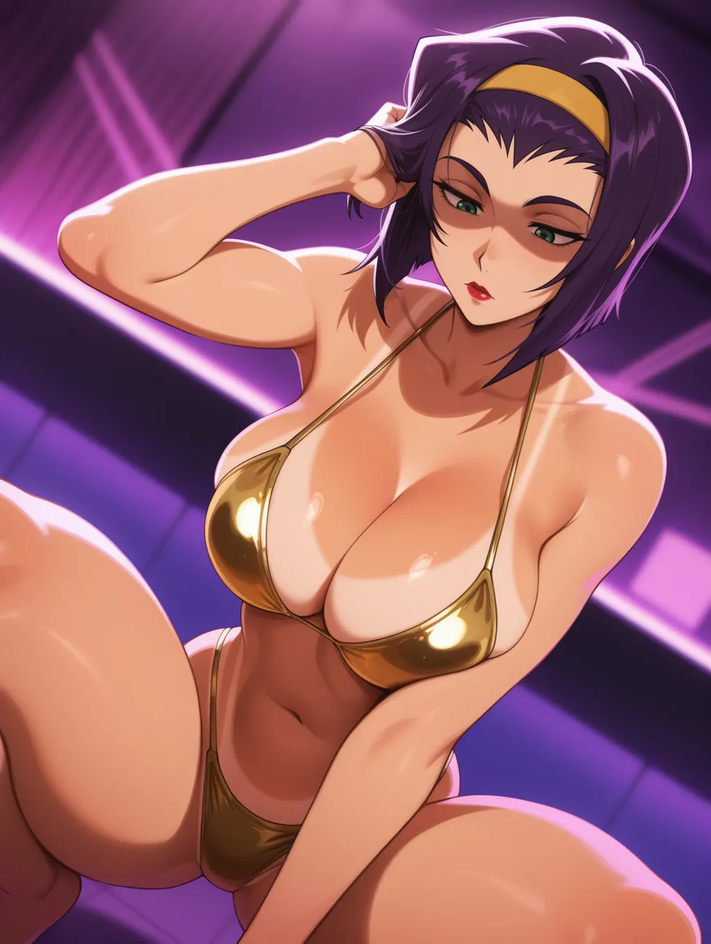 Faye Valentine | Cowboy Bebop 🍸🪩 waifuinvoker ai generated page 14 featuring faye valentine cowboy bebop parody - big penis uncensored hentai manga - read online free