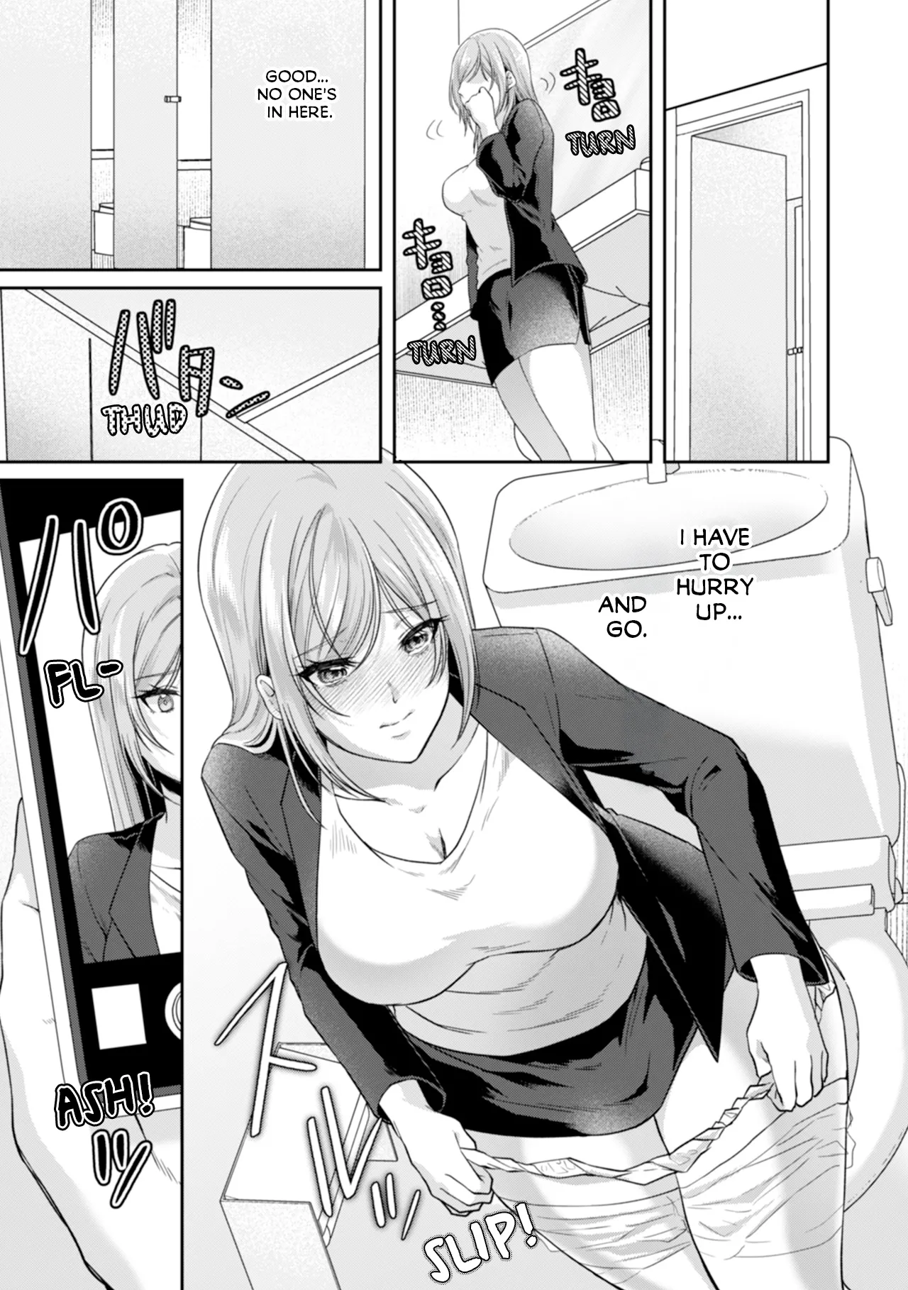 Manin Densha de Shikkin Sunzen!? Chikan Danshi no Ijiwaru na Yubi de Ikasare Tsuzuketa OL | Almost Pissing on a Crowded Train?! #1-16 page 131 - full censorship big breasts hentai manga - read online free