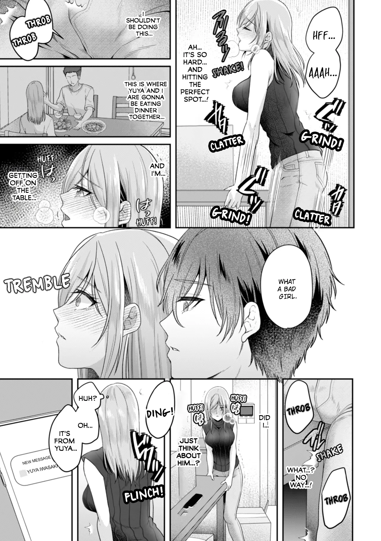 Manin Densha de Shikkin Sunzen!? Chikan Danshi no Ijiwaru na Yubi de Ikasare Tsuzuketa OL | Almost Pissing on a Crowded Train?! #1-16 page 148 - big breasts chastity belt hentai manga - read online free